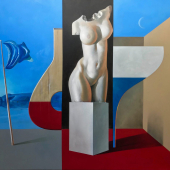A return to themes from the 1960s for the South West Academy show at  the Penwith Gallery